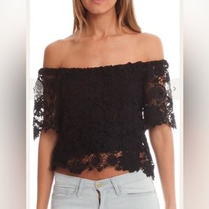 Nightcap Caribbean Crochet Crop
Top - Black | size 4